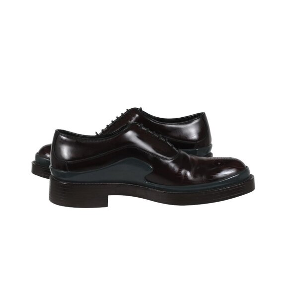 Prada Mens Derbys US 9 UK 8 Burgundy Leather Double Gray Midsole Chunky Oxfords main image 9